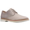 Men'S Shoes Shoesissime Dress Shoes With Laces | Clarks Atticus Lace 26141739 Silver Grey