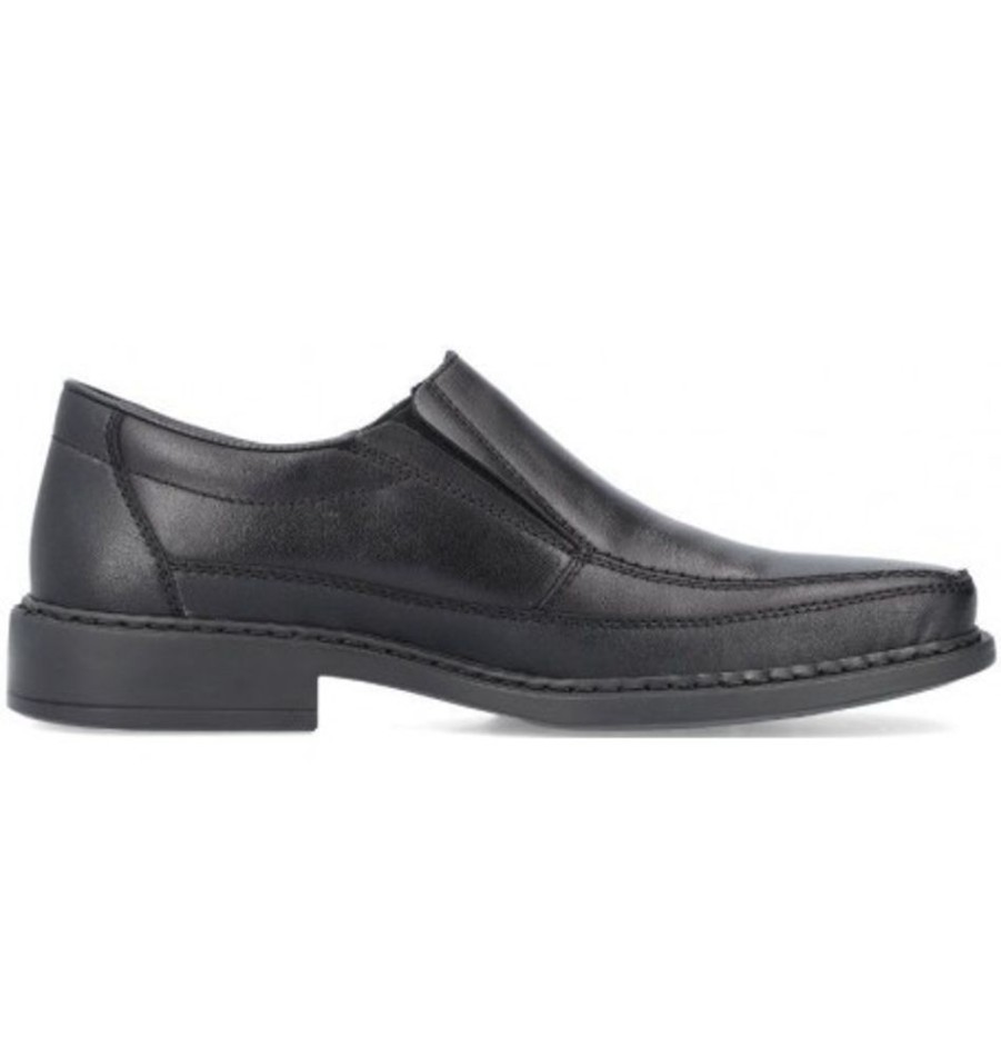 Men'S Shoes Shoesissime Dress Shoes Without Laces | Rieker B0873-00 Black