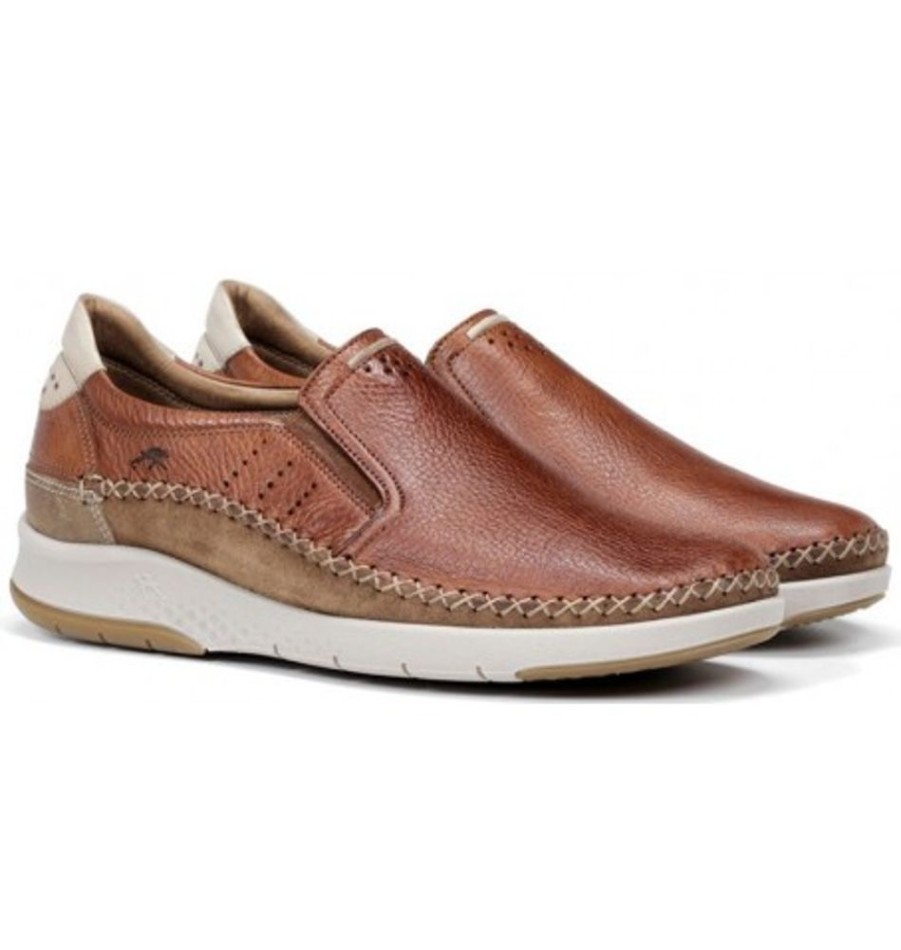 Men'S Shoes Shoesissime Casual Shoes | Dorking - Fluchos F0794 Cog Tan