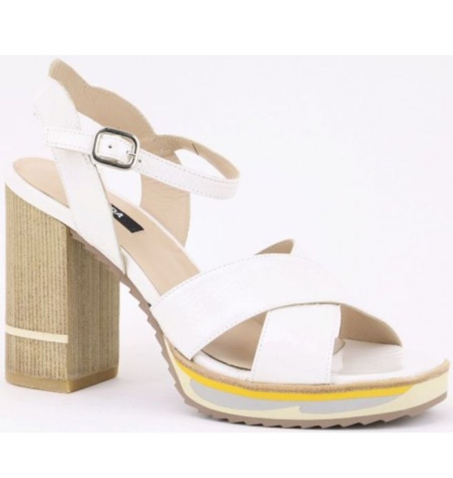 Women'S Shoes Shoesissime Sandals | Zinda 3451 White