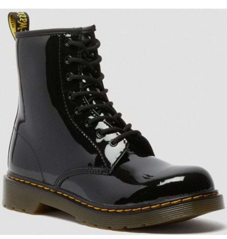 Kids Shoes Shoesissime Fall Boots | Dr. Martens 1460Y 21979001 Black Varnish