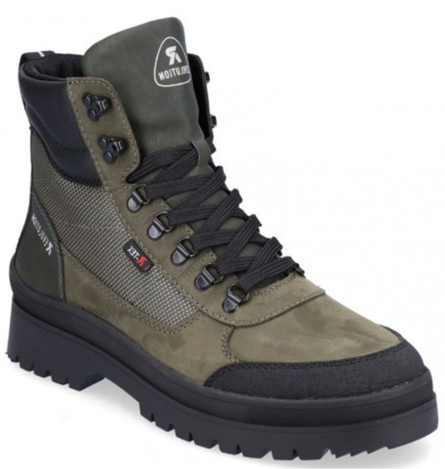 Men'S Shoes Shoesissime Winter Boots | Rieker U0270-54 Green Khaki