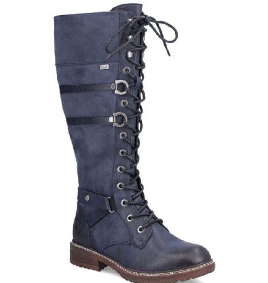 Women'S Shoes Shoesissime Winter Boots | Rieker 94732-14 Blue