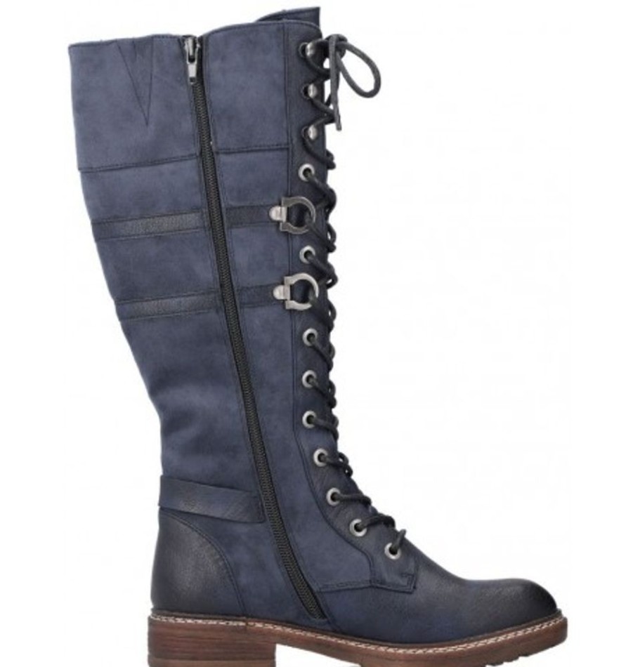 Women'S Shoes Shoesissime Winter Boots | Rieker 94732-14 Blue