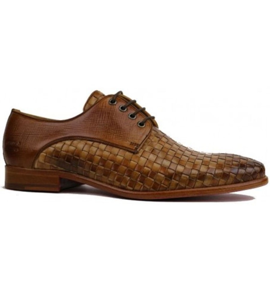 Men'S Shoes Shoesissime Dress Shoes With Laces | Melvin & Hamilton Brad7 Tan