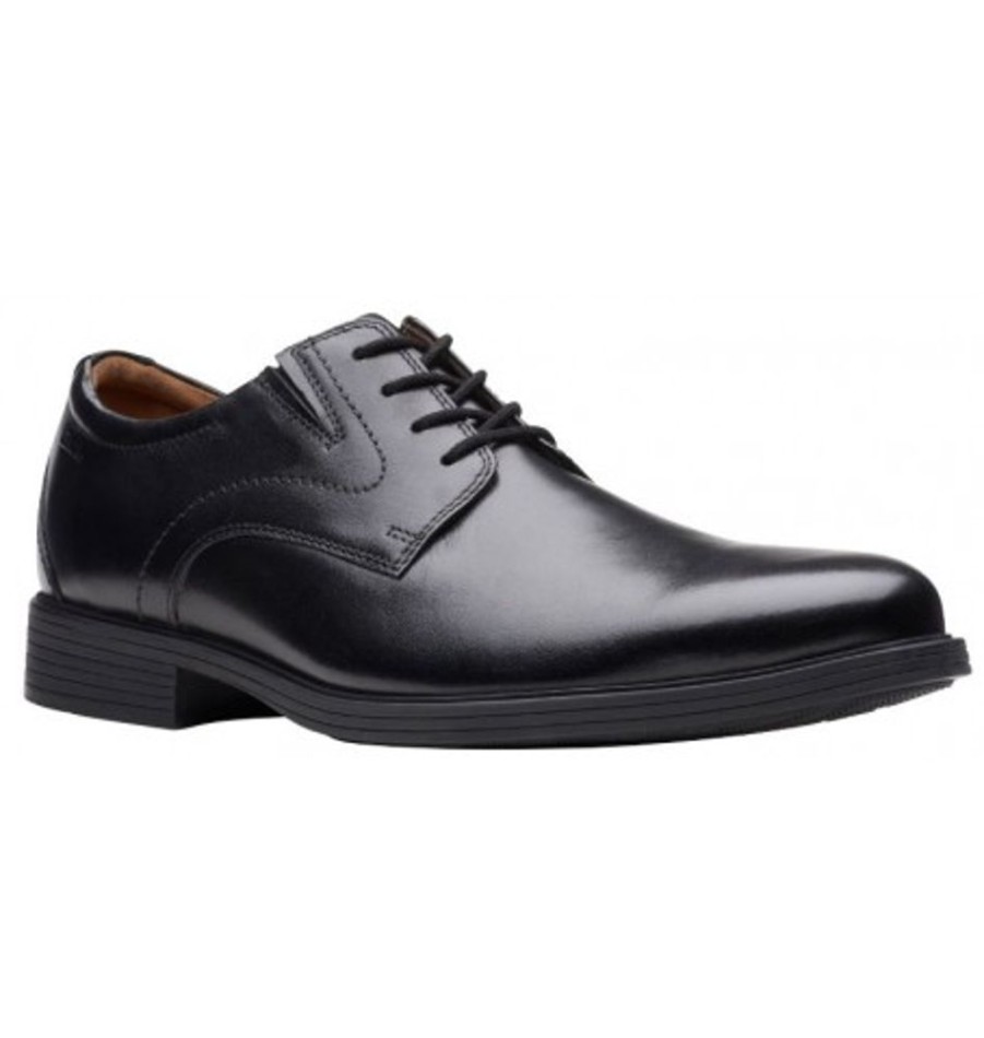 Men'S Shoes Shoesissime Dress Shoes With Laces | Clarks Whiddon Plain 26152918 Black