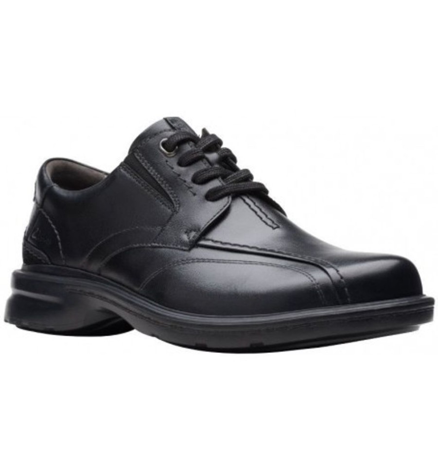 Men'S Shoes Shoesissime Dress Shoes With Laces | Clarks Gessler Lace 26171539 Black