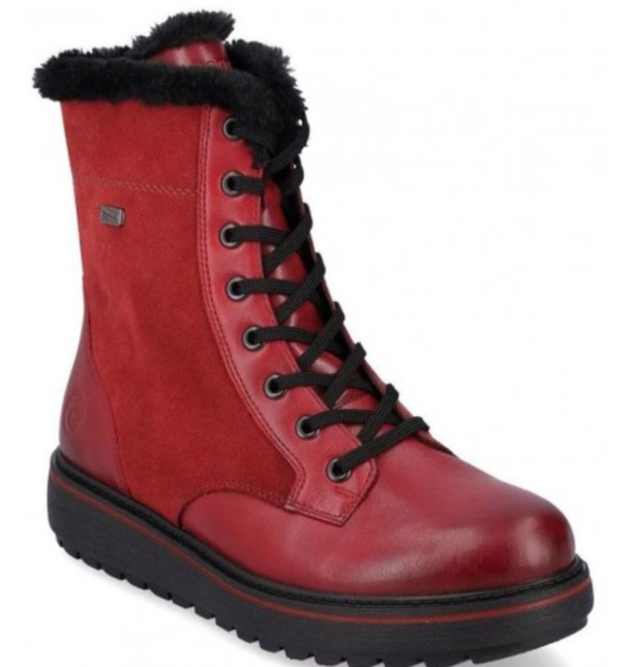 Women'S Shoes Shoesissime Winter Boots | Rieker - Remonte D0U76-35 Red