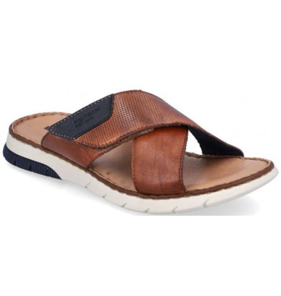 Men'S Shoes Shoesissime Sandals | Rieker 25283-23 Tan