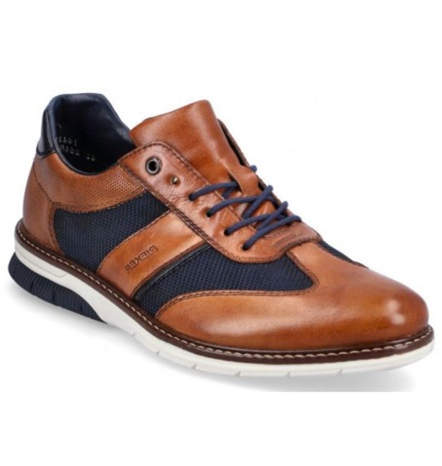 Men'S Shoes Shoesissime Dress Shoes With Laces | Rieker 14410-24 Tan