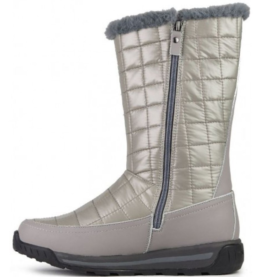 Women'S Shoes Shoesissime Winter Boots | Nexgrip Ice Rachel F723 Silver Grey