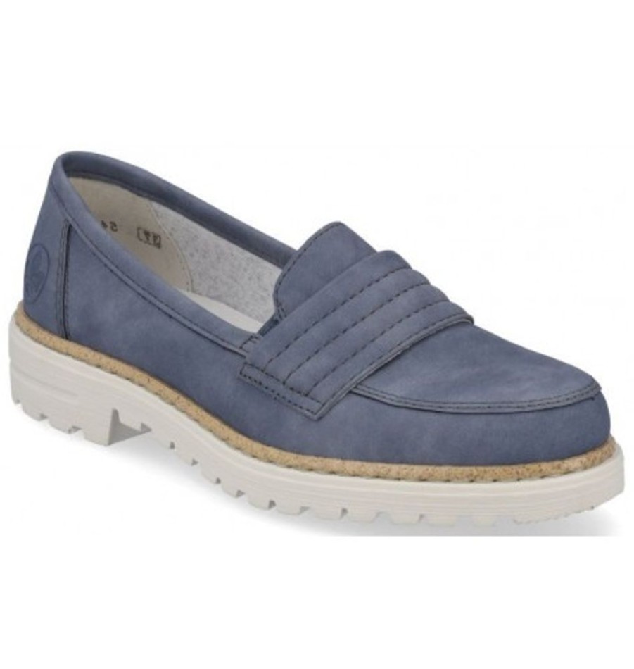 Women'S Shoes Shoesissime Shoes | Rieker 54855-10 Blue