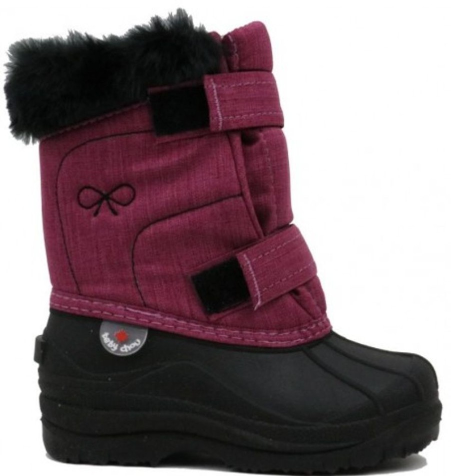 Kids Shoes Shoesissime Winter Boots | Hichaud Fantaisie Boucle 5504 Pink