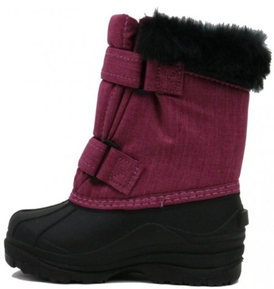 Kids Shoes Shoesissime Winter Boots | Hichaud Fantaisie Boucle 5504 Pink