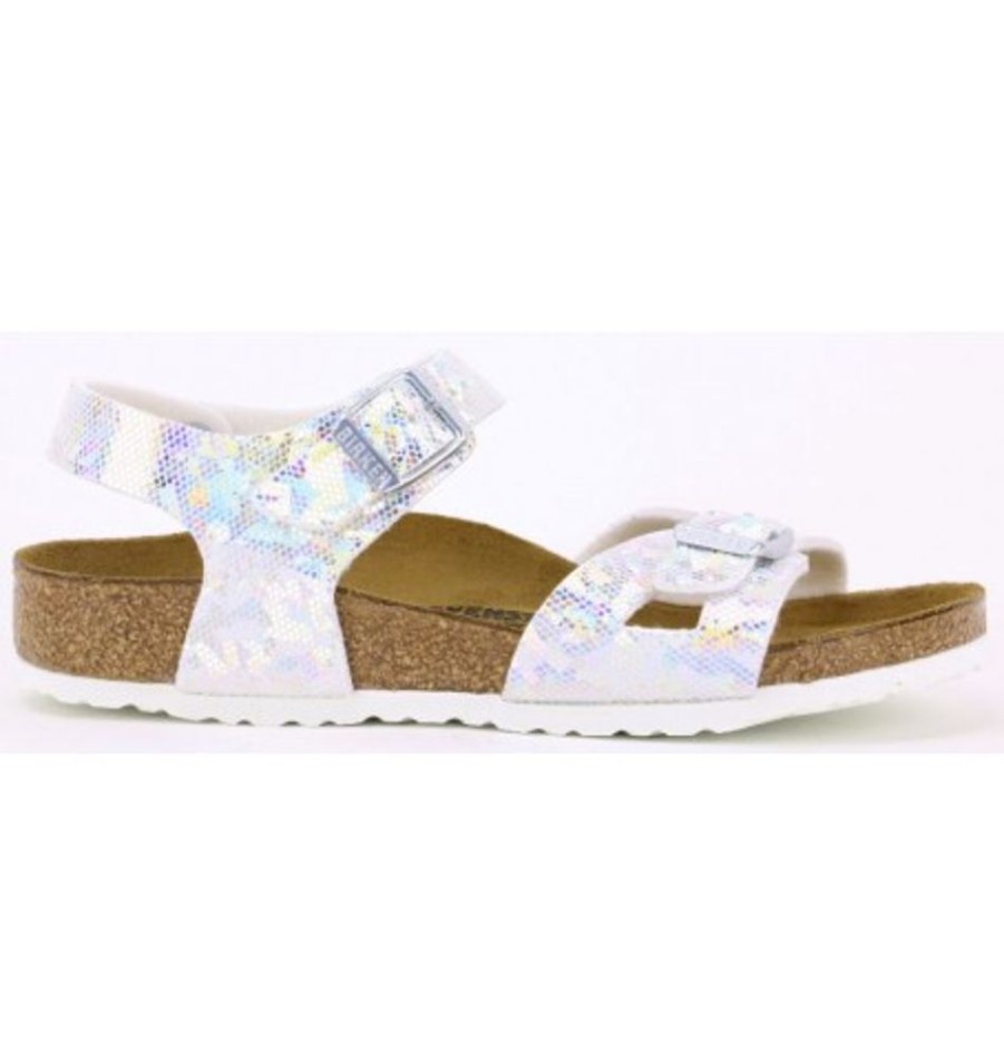 Kids Shoes Shoesissime Sandals | Birkenstock Rio Kids 1008095 Silver Grey