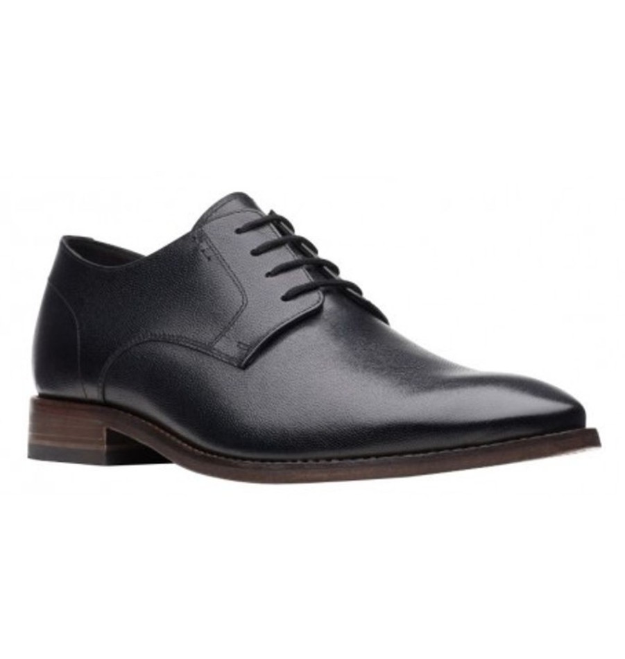 Men'S Shoes Shoesissime Dress Shoes With Laces | Clarks Nantasket Fly 26148332 Black