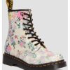 Women'S Shoes Shoesissime Fall Boots | Dr. Martens 1460 Parchment Beige Multi