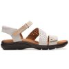 Women'S Shoes Shoesissime Sandals | Clarks Kitly Way 26170996 White