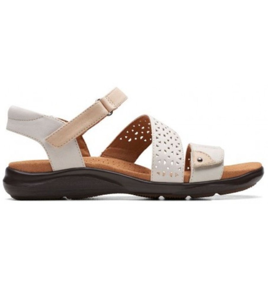 Women'S Shoes Shoesissime Sandals | Clarks Kitly Way 26170996 White