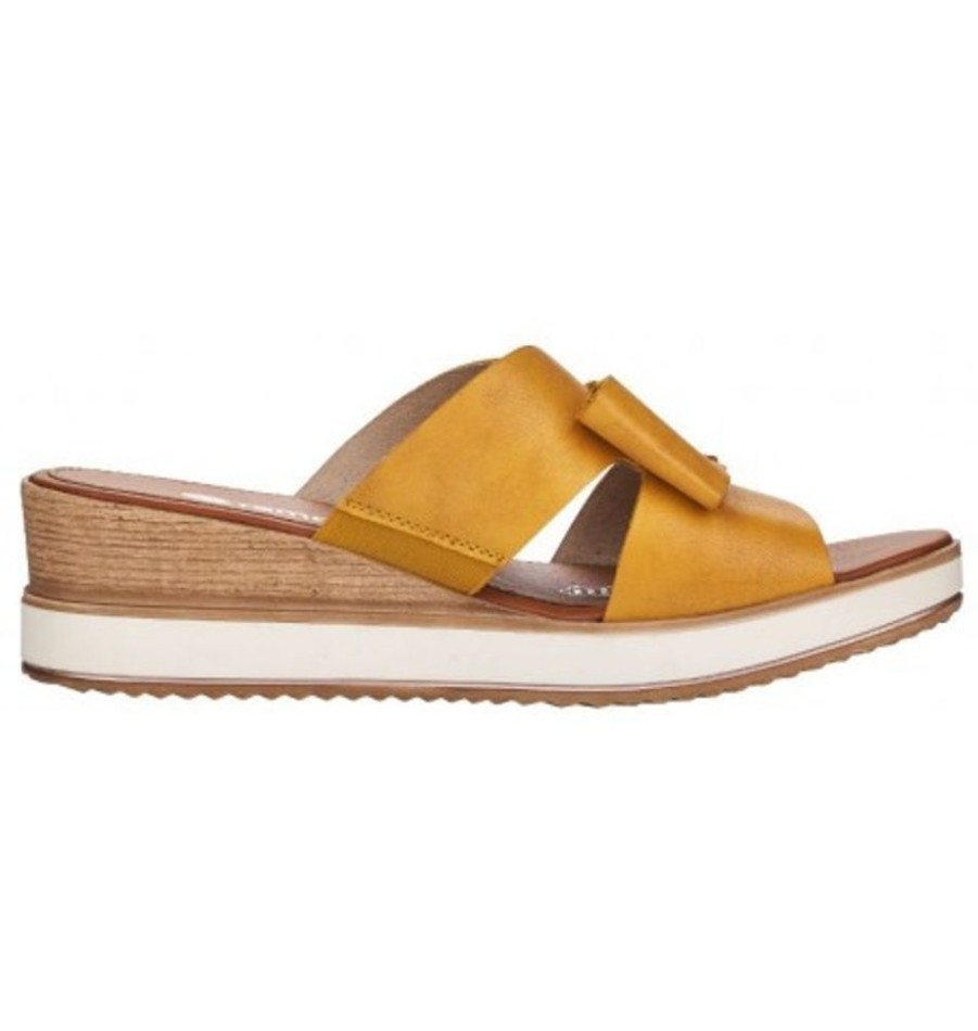 Women'S Shoes Shoesissime Sandals | Rieker - Remonte D6456-68 Yellow Orange