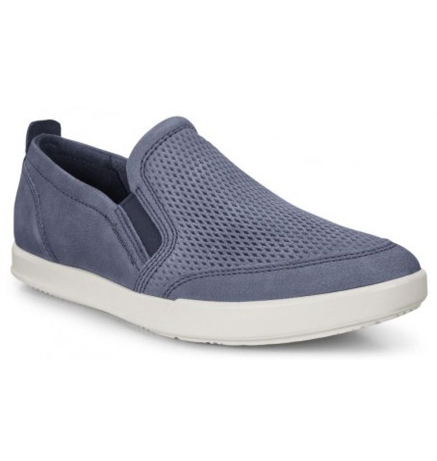 Men'S Shoes Shoesissime Casual Shoes | Ecco Collin 2.0 Slip-On 536394 Blue