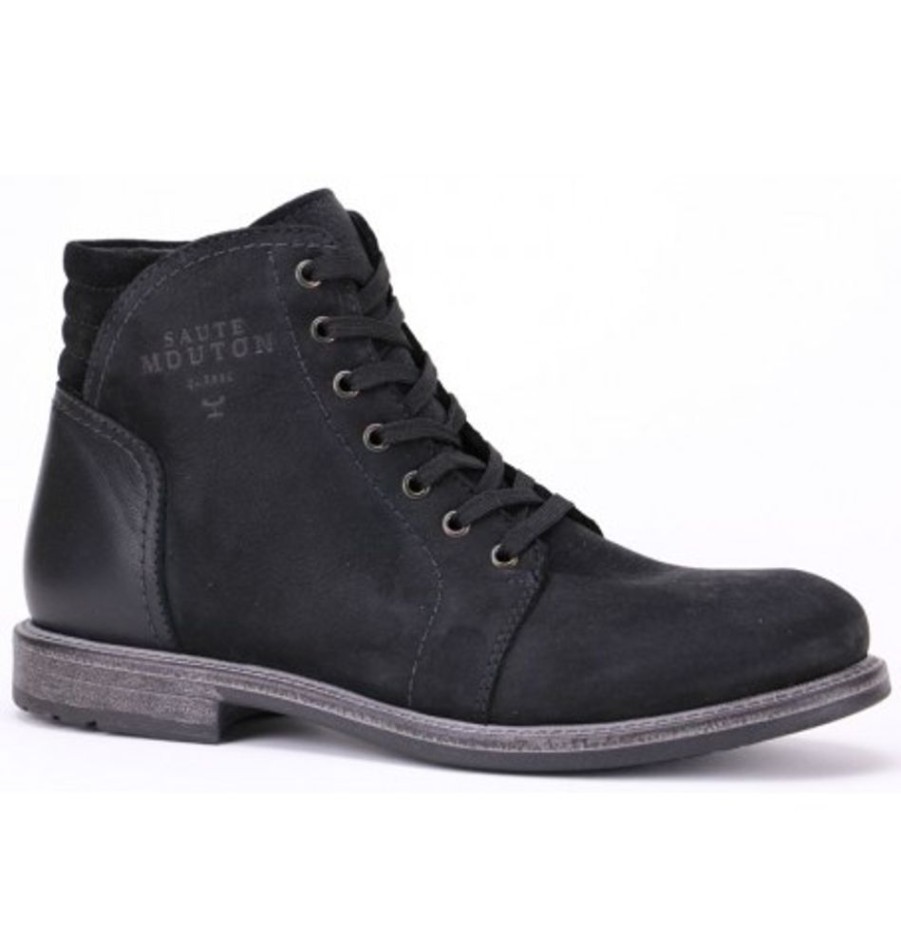 Men'S Shoes Shoesissime Winter Boots | Saute-Mouton Clement 2567 Black