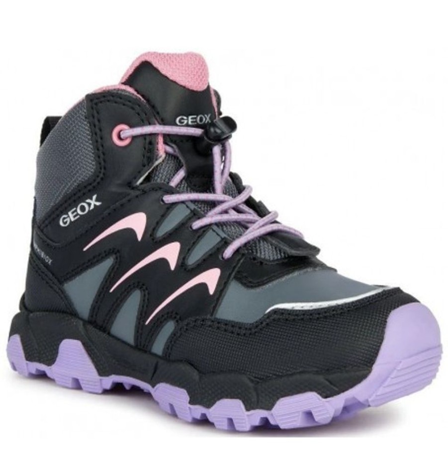 Kids Shoes Shoesissime Fall Boots | Geox Magnetar G.B J264Lb Black