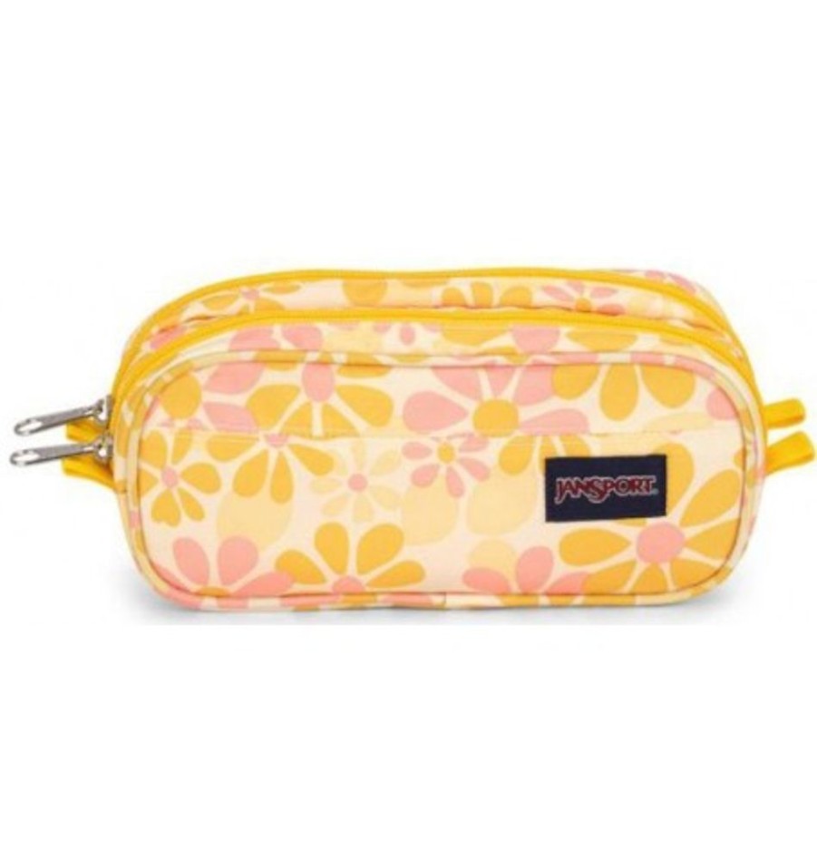 Accessories Shoesissime Pencil Cases | Jansport Large Accessory Pouch Yellow Orange