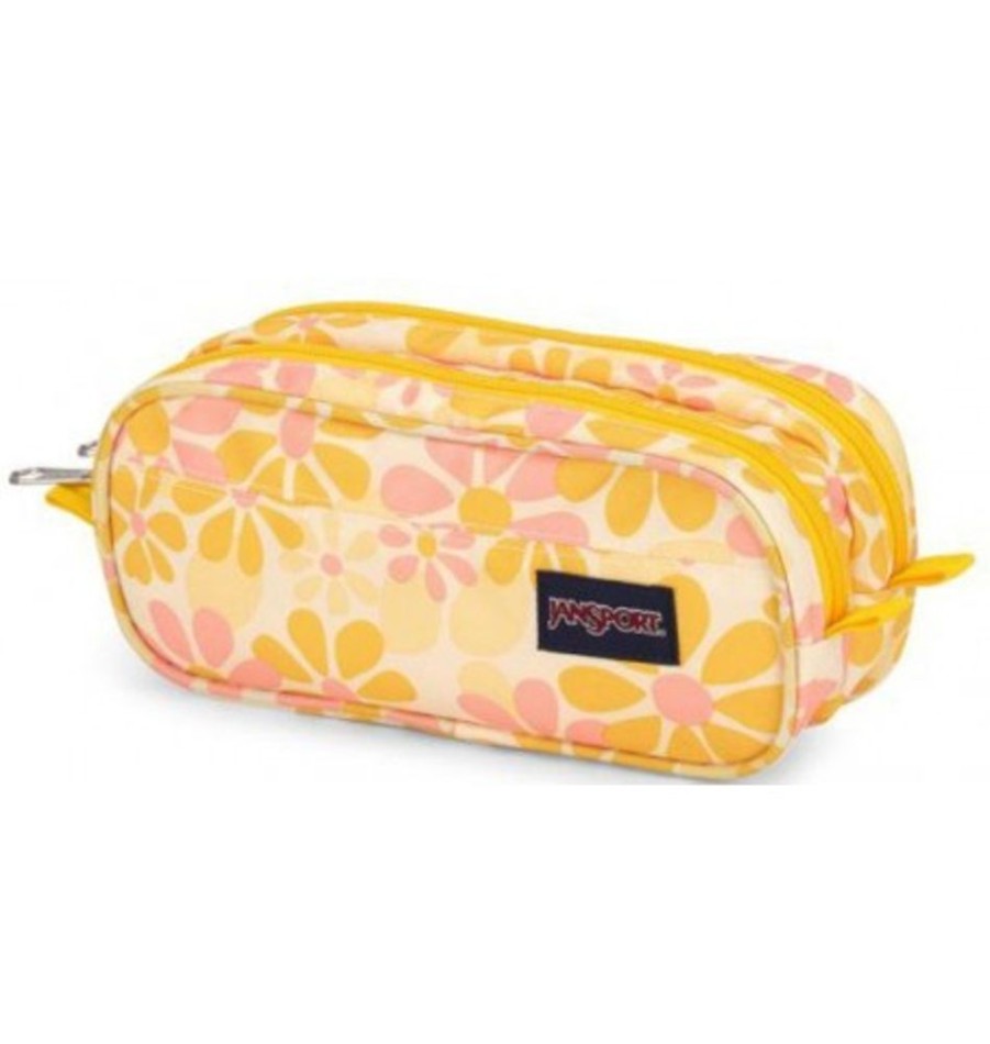 Accessories Shoesissime Pencil Cases | Jansport Large Accessory Pouch Yellow Orange