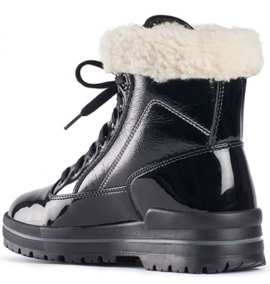 Women'S Shoes Shoesissime Winter Boots | Olang Rimini Black Varnish