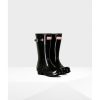 Kids Shoes Shoesissime Rain Boots | Hunter Original Kids Gloss Jft6000Rgl Black Varnish