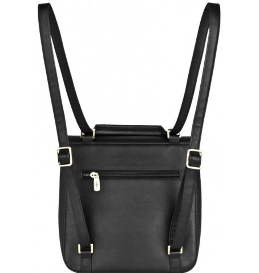 Accessories Shoesissime Handbags | Espe Goldie Backpack H-02756-B Black