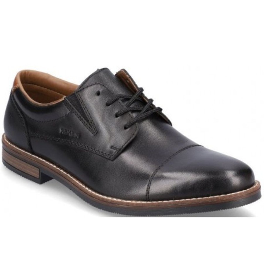 Men'S Shoes Shoesissime Dress Shoes With Laces | Rieker 13506-00 Black