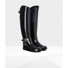 Women'S Shoes Shoesissime Fall Boots | Hunter Refined Quiled Riding Tall Wft2005Rgl Black Varnish