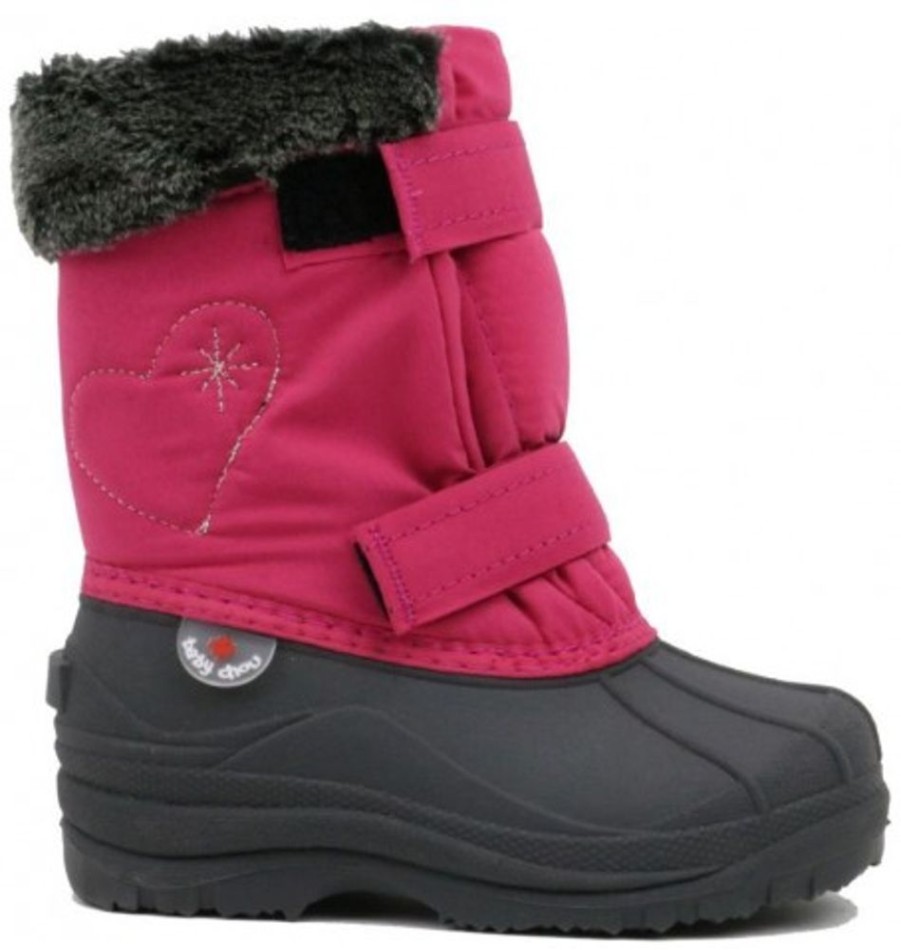 Kids Shoes Shoesissime Winter Boots | Hichaud Coeur Flocon 5502 Pink