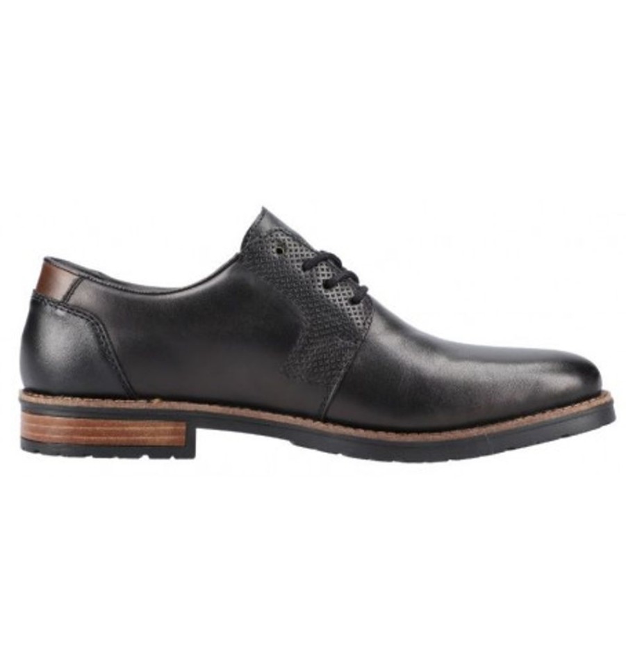 Men'S Shoes Shoesissime Dress Shoes With Laces | Rieker 14601-00 Black