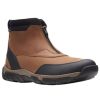 Men'S Shoes Shoesissime Winter Boots | Clarks Grove Zip Ii 26163586 Tan