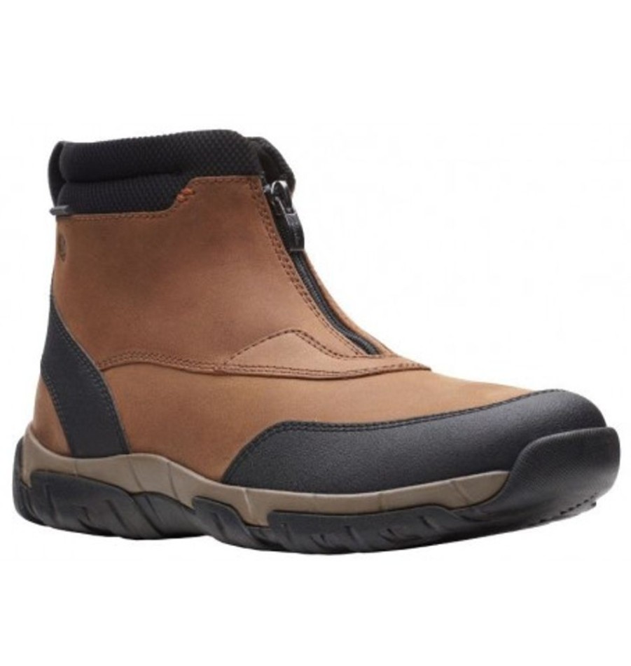 Men'S Shoes Shoesissime Winter Boots | Clarks Grove Zip Ii 26163586 Tan