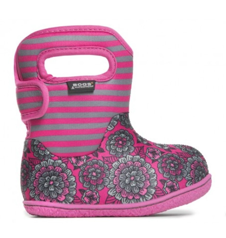 Kids Shoes Shoesissime Fall Boots | Bogs Baby Bogs Pansy 72178I Pink