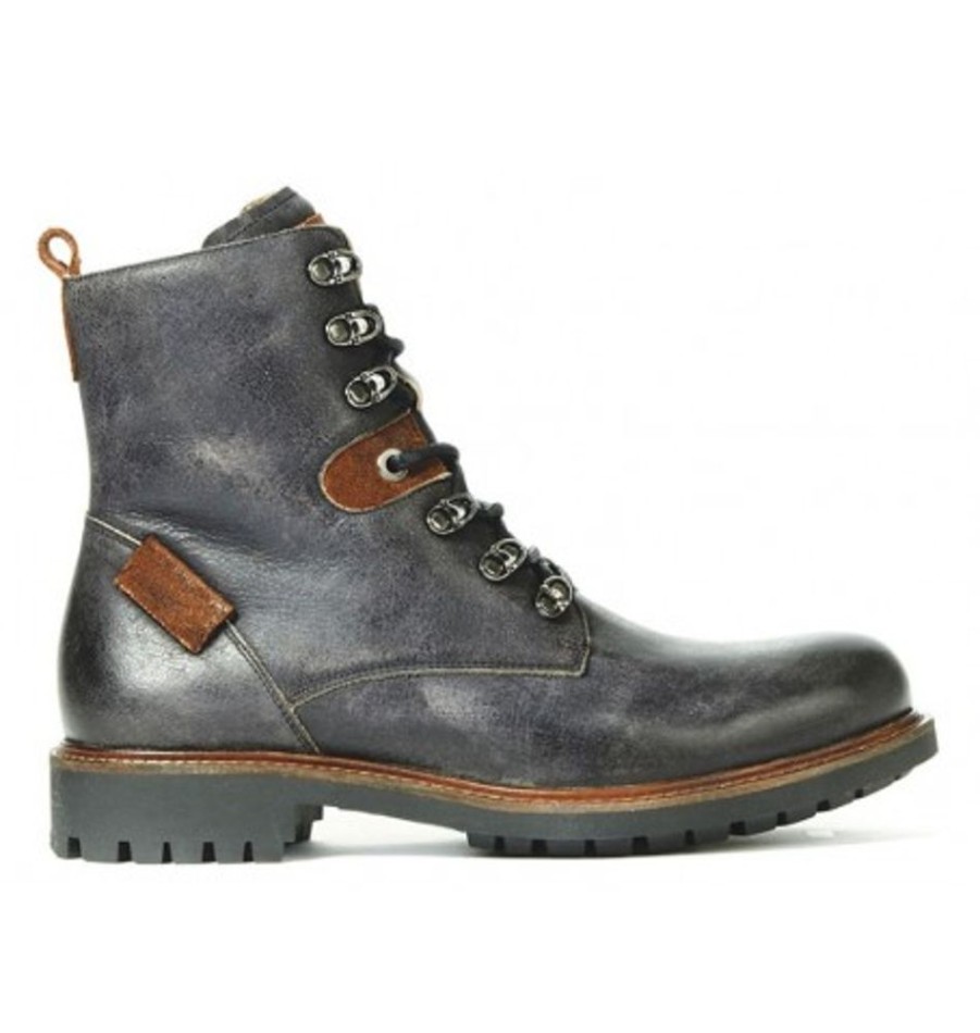 Men'S Shoes Shoesissime Winter Boots | Collections Bulle 18C173M Silver Grey