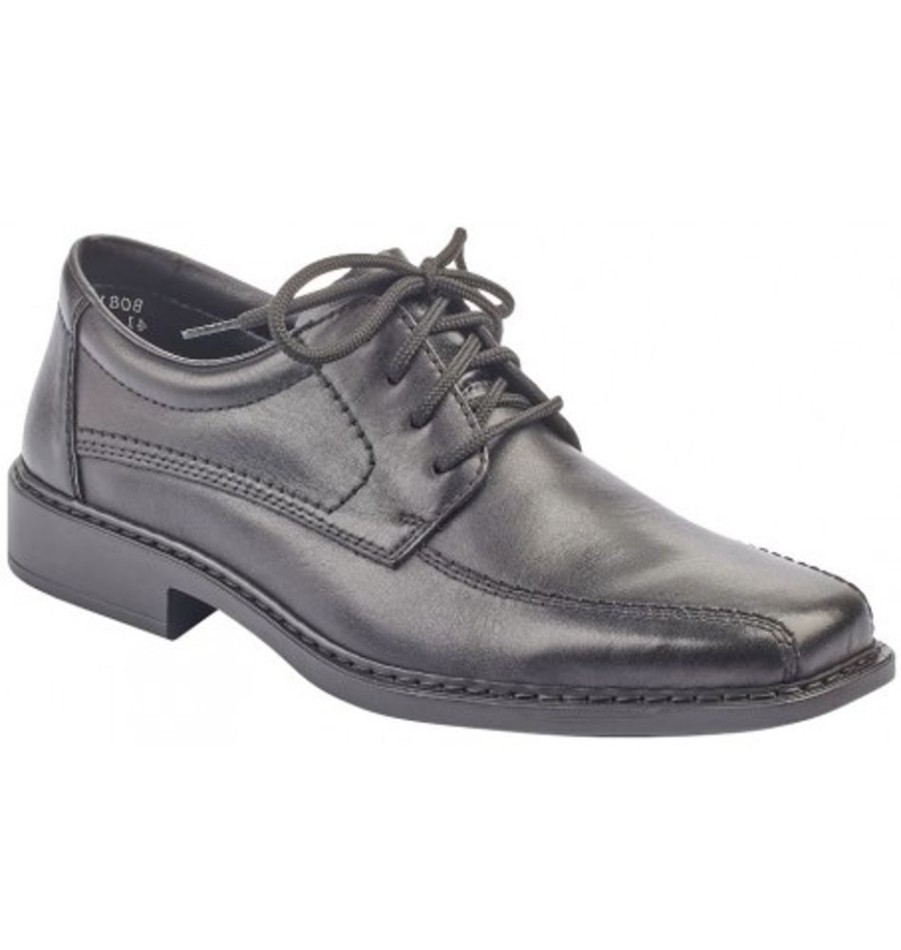 Men'S Shoes Shoesissime Dress Shoes With Laces | Rieker B0812 Black