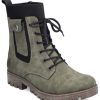 Women'S Shoes Shoesissime Fall Boots | Rieker 78540-54 Green Khaki