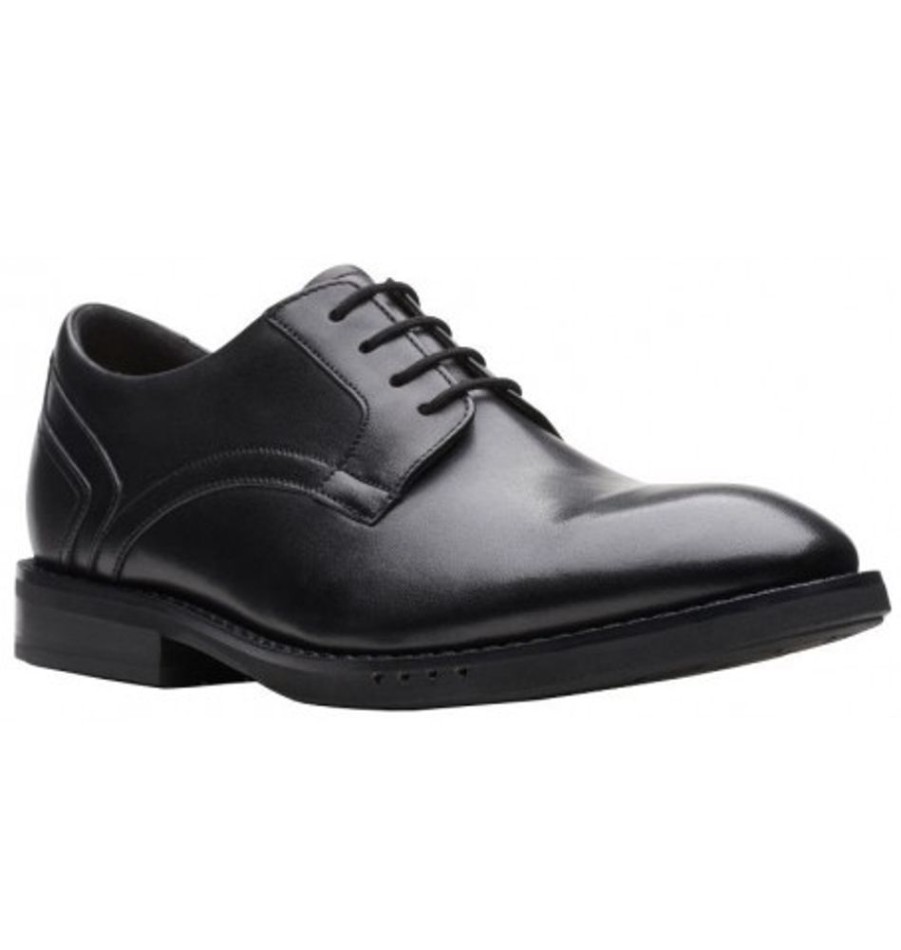 Men'S Shoes Shoesissime Dress Shoes With Laces | Clarks Un Hugh Lace 26168322 Black