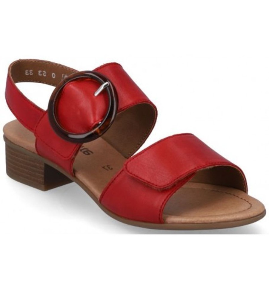 Women'S Shoes Shoesissime Sandals | Rieker - Remonte D0P53-33 Red