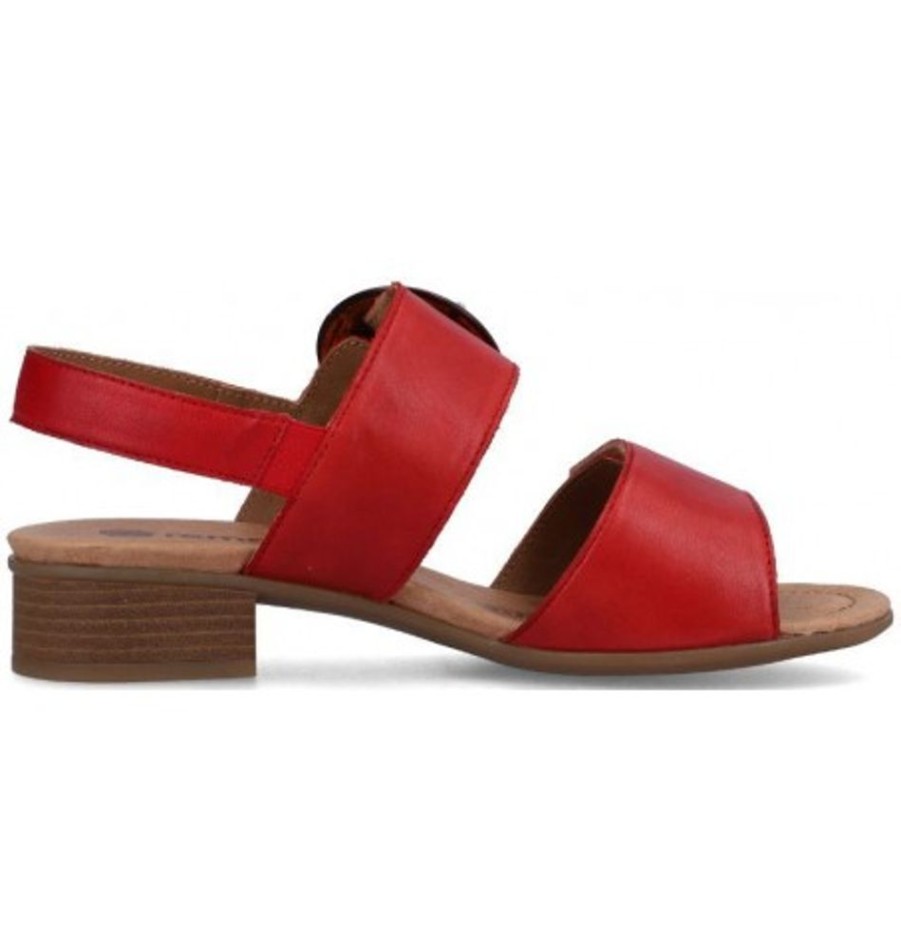 Women'S Shoes Shoesissime Sandals | Rieker - Remonte D0P53-33 Red