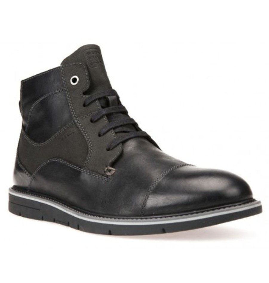 Men'S Shoes Shoesissime Casual Shoes | Geox Uvet D U742Qd Black