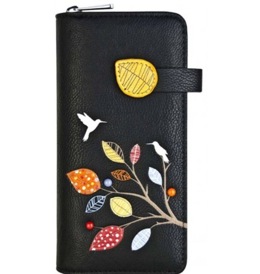 Accessories Shoesissime Wallets | Espe Joy Rfid Clutch Wallet Black