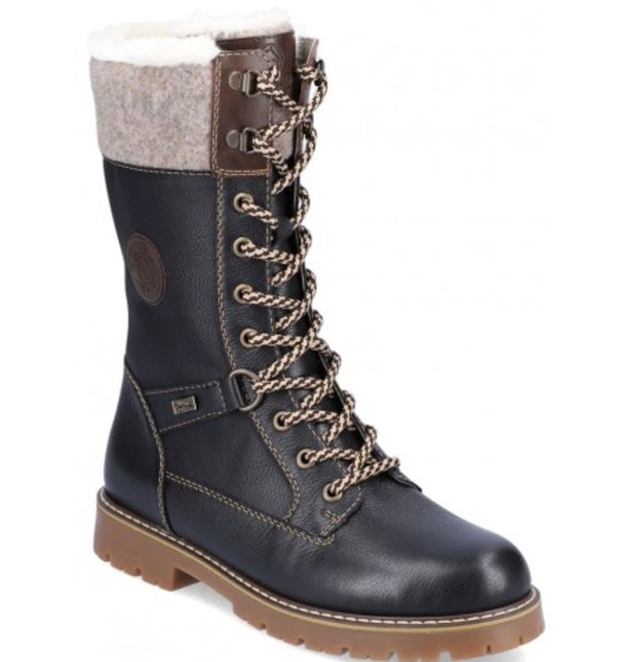 Women'S Shoes Shoesissime Winter Boots | Rieker - Remonte D9379-01 Black