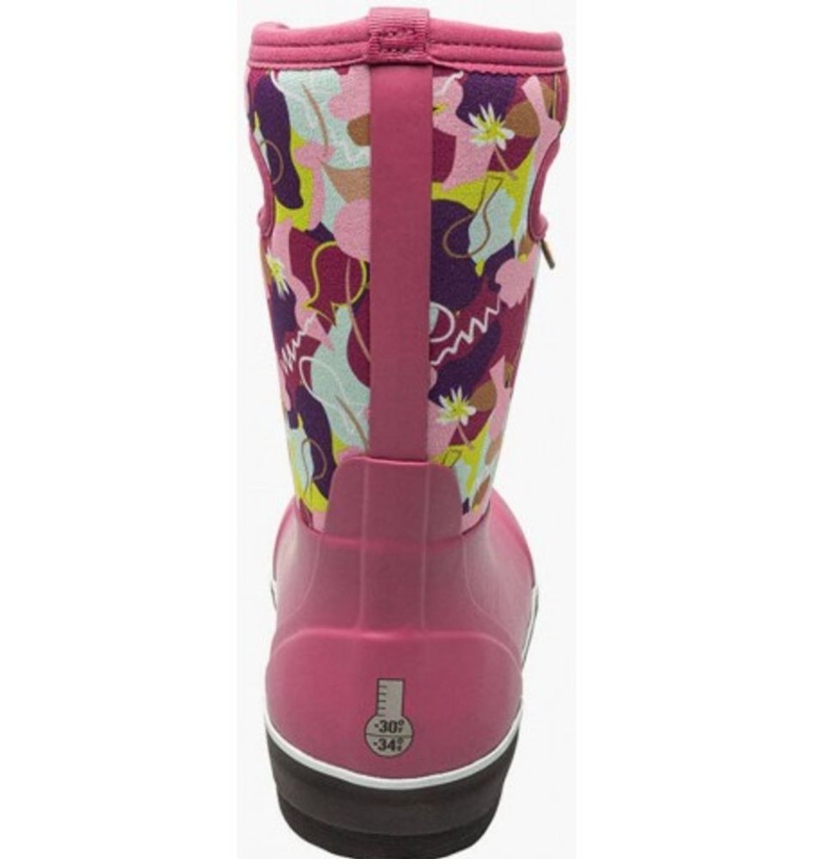 Kids Shoes Shoesissime Winter Boots | Bogs Clsc Ii Joyfl 72880 Pink