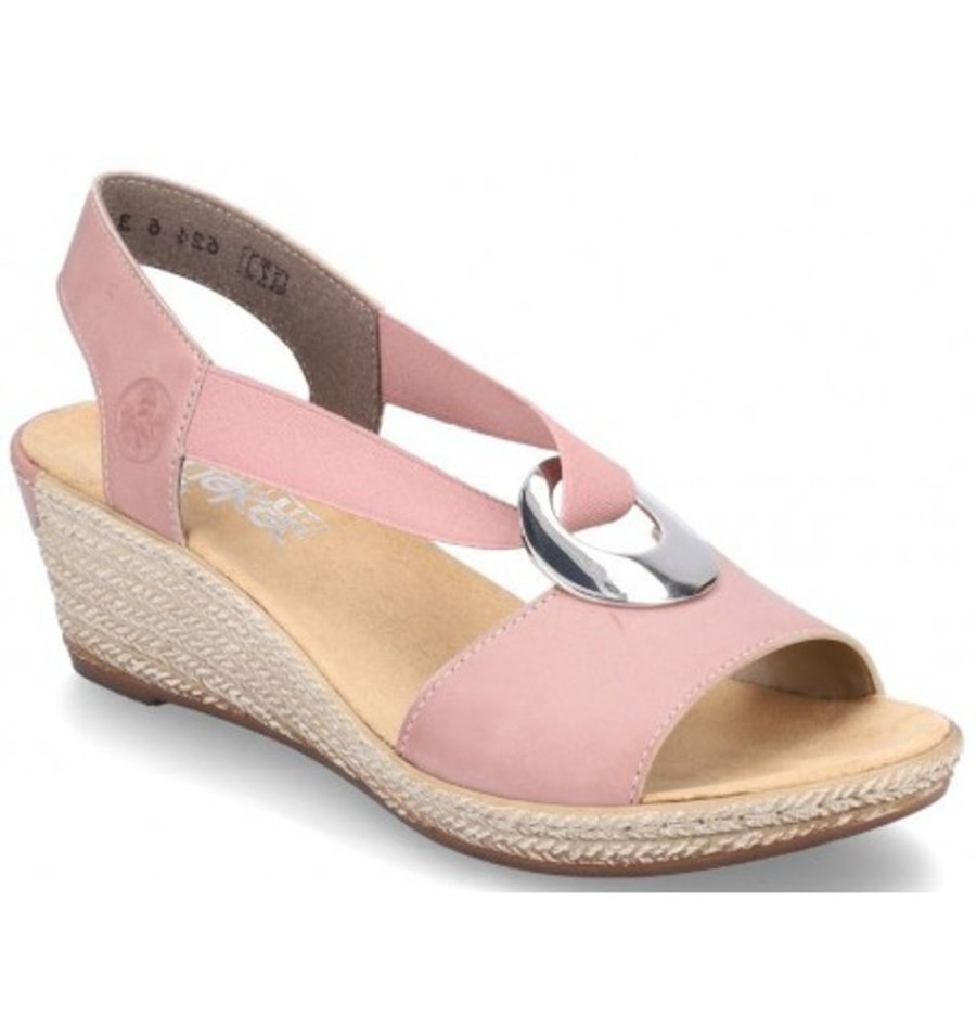 Women'S Shoes Shoesissime Sandals | Rieker 624H6-31 Pink